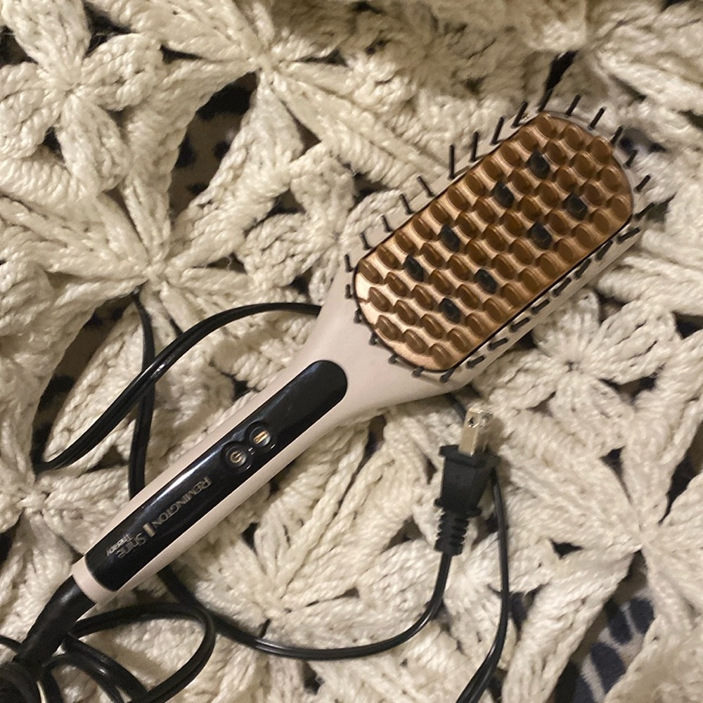Brush Style Hair Straightener